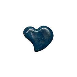 Брошь из керамики «Dark Blue Heart»
