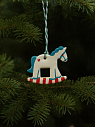 Ёлочная игрушка из керамики «Лошадка», 5 см, превью фото 2