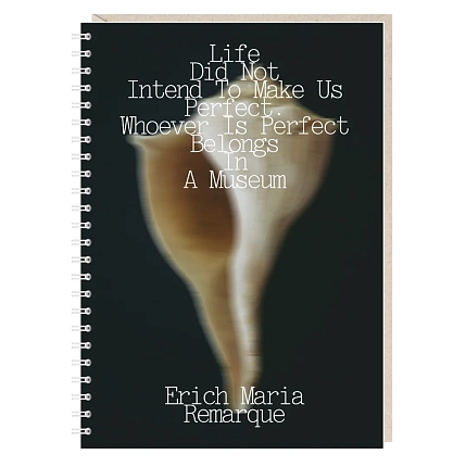 Блокнот на пружине Mitrozhe «Life did not intend», А5, 50 листов, чёрный, фото 1.