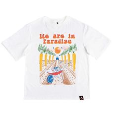 Оверсайз футболка «We're in paradise», M, жен.