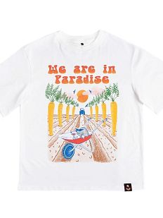 Оверсайз футболка «We're in paradise», M, жен.