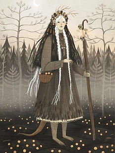 Открытка «Карельская дева», Дворникова Александра