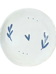 Блюдце Августа с сердечком, 7-8 см