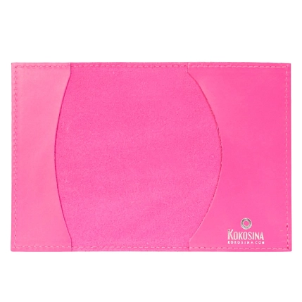 Обложка для паспорта с самолётом Kokosina bags, натуральная кожа, розовый, фото 2.