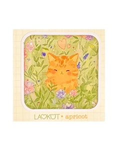 3Д Стикер на телефон Лавкот «Котёнок в полевых цветах», объёмный