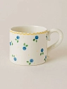 Кружка ручной работы прямая Чашки и поцелуи «Черника», полуфарфор, 250 мл, превью фото 1