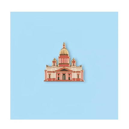 Металлический значок Heart of Moscow «Исаакиевский собор» серия Петербург, фото 1.