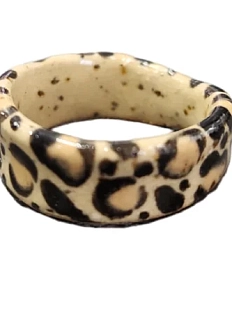 Кольцо ручной работы Бережно «‎Лео»‎‎, керамика