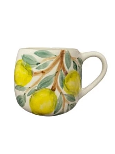 Кружка ручной работы Верба керамика «Лимоны», круглая, керамика, 250 мл