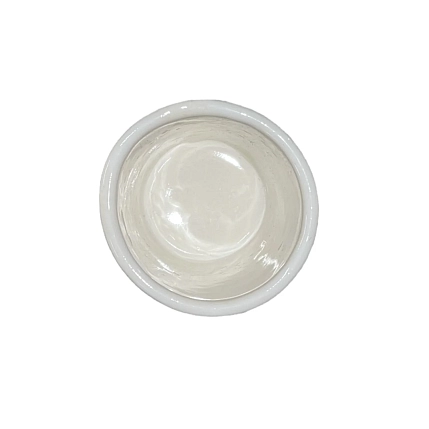 Шот Зенд керамика ручной работы с шипами, белый, 50 мл, фото 2.