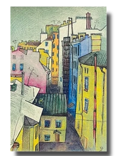 Открытка «Дворы Петербурга», Elizabeth Madar
