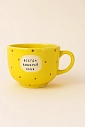 Кружка ручной работы Тата вытворяет/NF ceramics «Всегда выбирай себя», жёлтая, керамика, 600 мл, превью фото 1