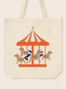 Сумка шоппер DARI DARI «Карусель», белый