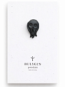 Брошь ручной работы Bulygin «Мунк», чёрная, фарфор, превью фото 1