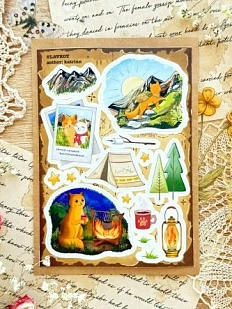 Стикерпак Лавкот «Котики в походе», А6