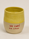 Стакан ручной работы Молис Керамика с надписью «Un cafe ми амор», керамика, 300 мл, превью фото 2