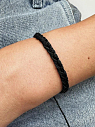 Браслет плетеный WAF WAF, черный, превью фото 2