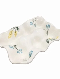 Подставка под яйца ручной работы Верба керамика «Весенние цветы», керамика