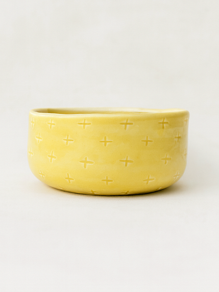 Миска ручной работы с фигуркой внутри Бегемотик, жёлтая, керамика, 11 см, фото 2.