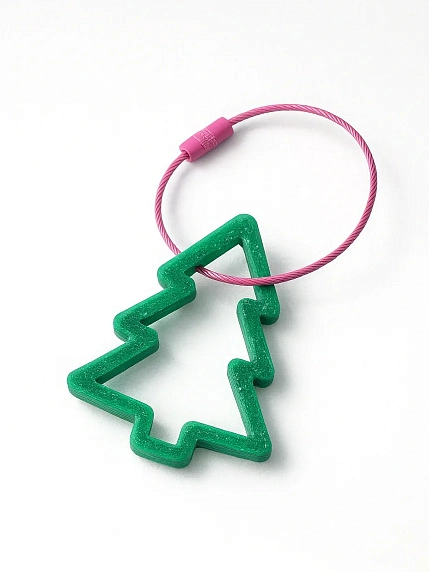 Брелок, обвес на сумку DARI DARI «Ёлочка», зелёный, 6 см, фото 3.