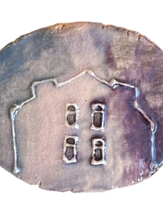 Брошь ручной работы Искусство интроверта «Петербург», керамика