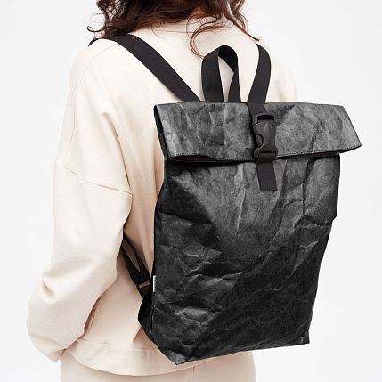 Рюкзак Ranzel Bags «Rolly Black», тайвек, чёрный, фото 5.