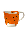 Чашка для чая ручной работы Кот оранжевая, керамика, 250 мл, превью фото 2