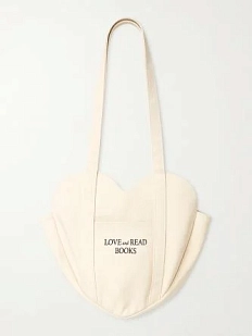 Сумка шоппер в виде сердца «Love and read»