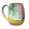 Кружка ручной работы «Зелёные переливы», керамика, 400 мл, превью фото 2