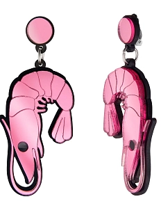 Клипсы Monolama «Креветки», оргстекло, переработанный пластик