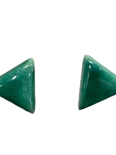 Серёжки-гвоздики КерамЕлКа «Треугольники», керамика