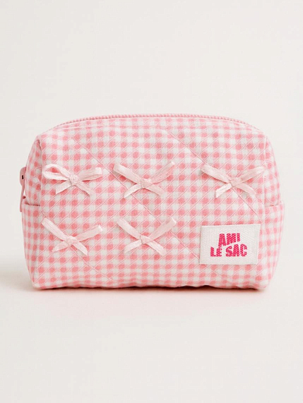 Косметичка ручной работы «Bebesss», бантики, фото 1.