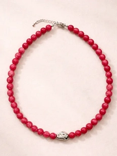 Чокер Мигетт из агата, малиновый