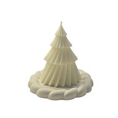 Подарочный набор со свечой в виде ёлки «Christmas tree», соевый воск, гипс, 150 г
