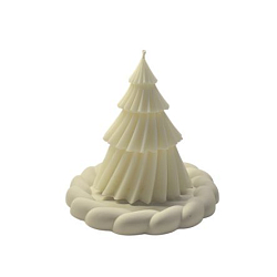 Подарочный набор со свечой в виде ёлки «Christmas tree», соевый воск, гипс, 150 г