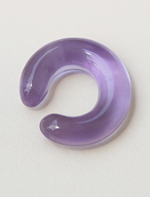 Кафф Лампджой глянцевый, стекло, сиреневый прозрачный