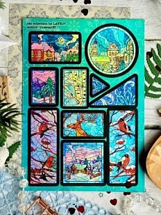 Стикерпак Лавкот «Зимний витраж», А5