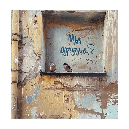 Открытка Тот самый Петербург «Мы друзья?», фото 1.