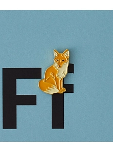 Металлический значок Heart of Moscow «Лиса» серия Зоопарк