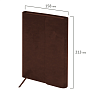 Ежедневник недатированный BRAUBERG «Magnetic X», коричневый, А5, превью фото 1