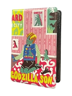 Обложка на паспорт Валя Карнавалова «Godzilla son», ПВХ, искусственная кожа