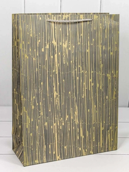 Пакет подарочный «Полосы», 32х45 см, фото 4.