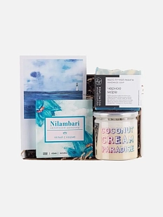 Подарочный набор с мылом ручной работы, авторским шоколадом и карамелью №1