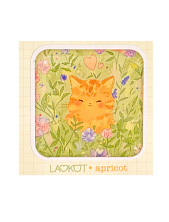 3Д Стикер на телефон «Котёнок в полевых цветах», объёмный