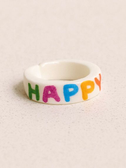 Кольцо «Happy», фото 1.