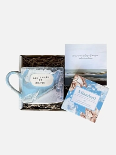 Подарочный набор с голубой кружкой «All I need is спать» и шоколадом