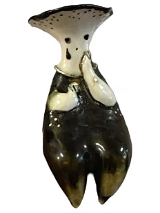 Статуэтка «Грибочек», черно-белая