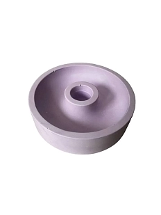 Подсвечник гипсовый лилового цвета