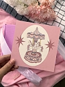 Открытка Юми Лард «Двухсторонняя карусель», розовая, 13,5 х 13,5 см, превью фото 1