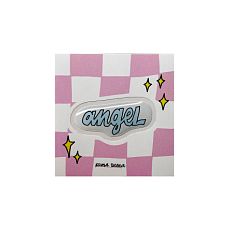 3D Стикер "Angel", голубой, объемный